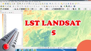 Land surface temperature Landsat 5  la température Landsat 5 [upl. by Velasco]