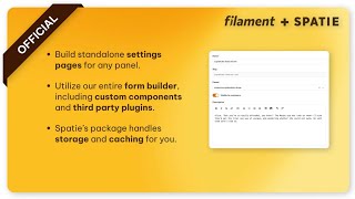 Filament Plugin Spatie Settings  Practical Example [upl. by Randolph]