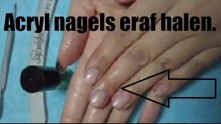 2 Hoe haal je acryl nagels eraf [upl. by Eiramana]