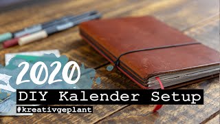 2020 DIY Kalender Setup  Plan with me  kreativgeplant [upl. by Lleneg]