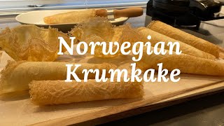 Krumkake  Traditional Norwegian Waffle Cookie [upl. by Hussein388]