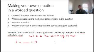 Solving worded problems year 7 [upl. by Stout614]