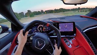 2020 Chevrolet Corvette C8 Stingray Coupe  POV First Impressions [upl. by Aihsetan]