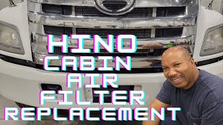 Hino Cabin Air Filter Replacement or Cleaning [upl. by Mercedes]