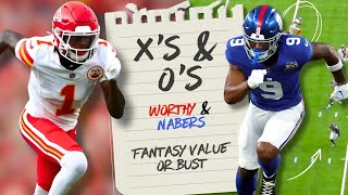 Xavier Worthy vs Malik Nabers BEST Rookie Fantasy Football Value [upl. by Erdnassak]