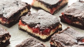 Cherry Cheesecake Brownies Recipe [upl. by Stevie]