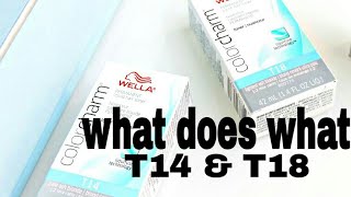 Wella T18 and T14what does what [upl. by Erminna]