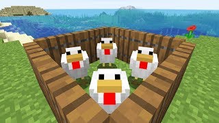 Minecraft 113 Chickens amp Trapdoors Chicken Coop [upl. by Erida]