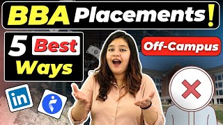 💥5 Best Ways to get BBA Jobs🤩Off Campus PlacementInternshipsOnline💥BBA BBAJobs BBAPlacements [upl. by Iniffit]