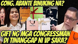 HALA CONG ABANTE UMAMIN NA MGA CONGRESSMAN NAGBIGAY NG GIFT KAY VP SARA PERO TINANGGIHAN SILA [upl. by Kamal]