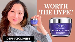 Dermatologist Reviews Olay Regenerist Retinol 24 [upl. by Dachi102]