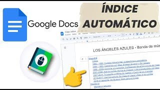 ¿Cómo hacer un índice en Google Docs [upl. by Rellim]