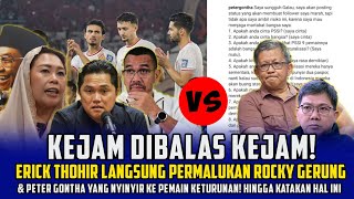 KEJAM DIBALAS KEJAM ERICK THOHIR PERMALUKAN ROCKY GERUNG DKK HINGGA KATAKAN HAL INI [upl. by Einal507]