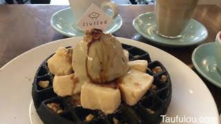 Fluffed Cafe at Seapark Petaling Jaya famous for waffle [upl. by Laughlin]