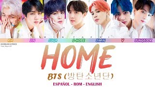 BTS  HOME  Lyrics Español  Rom  English [upl. by Charlean175]