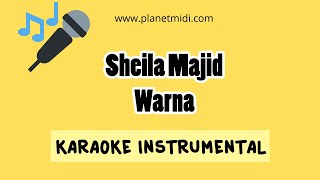 Sheila Majid  Warna Karaoke Instrumental [upl. by Trakas]