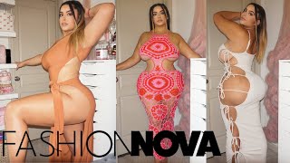 Sexi Fashion Nova Curve Cutout Dress PT2 🤤🖤 Try On Haul [upl. by Dulcea615]