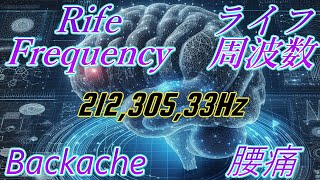 Rife Frequency Backache 21230533Hz ライフ周波数 腰痛 [upl. by Kral]