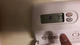 DIY how to change thermostat from degree Celsius to Fahrenheit if instructions doesnt work [upl. by Tanney]