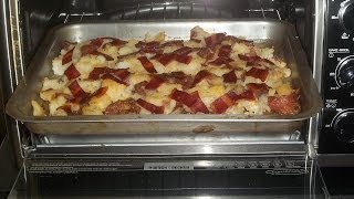 Roasted Red Potatoes with Turkey Bacon Cooked in the Toaster Oven [upl. by Gnod167]