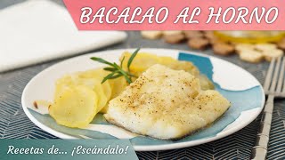 BACALAO AL HORNO con patatas y cebolla muy fácil y rico [upl. by Treblah]