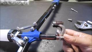 Harbor Freight 17 12 In Rivet Tool disassemble for stuck rivet [upl. by Natividad39]