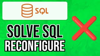 How to SOLVE SQL RECONFIGURE PROBLEM 2024  MySQL Install Error FIX [upl. by Janessa]