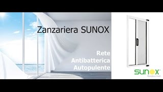 Zanzariera opera SUNOX per porta orizzontale [upl. by Aniratac680]