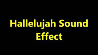 Hallelujah Sound Effect [upl. by Kcirederf]