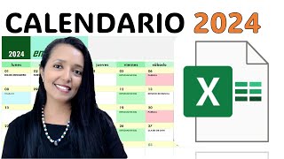 CREA UN CALENDARIO DE ACTIVIDADES 2024 SUPER FACIL Y RÁPIDO EN EXCEL Y SIN FORMULAS [upl. by Pitzer605]