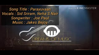 Parayuvaan ithadyamayi HD Studio made Karoke with lyrics [upl. by Ybur]