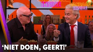 Wilders wil borrelhapje van tafel pakken maar René grijpt in ‘Niet doen Geert’  VANDAAG INSIDE [upl. by Anitsihc]