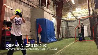 2018 DeMarini CF Zen 10 USSSA Senior League Baseball Bat  Review and Demo [upl. by Annaet]