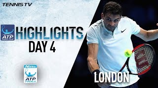 Highlights Dimitrov Blitzes Goffin To Earn SF Spot Nitto ATP Finals 2017 Round Robin [upl. by Cappello]