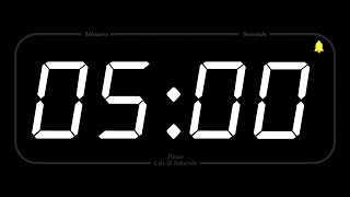 5 MINUET  TIMER amp ALARM  Full HD  COUNTDOWN [upl. by Jaeger954]