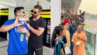 How I Met JOHN ABRAHAM 😍 Meeting YOGI ji in VIP Experience in MotoGp Bharat [upl. by Windy387]