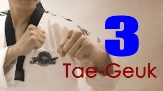 WT Taekwondo Poomsae Taegeuk 3 Jang  태극 3장  TaekwonWoo [upl. by Fiann]