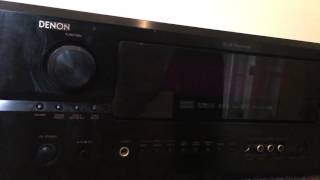 How to reset the Denon AVR2805 AV Surround Receiver [upl. by Acirat674]