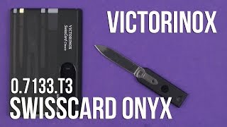 Распаковка Victorinox SwissCard Onyx 07133T3 [upl. by Fernand415]