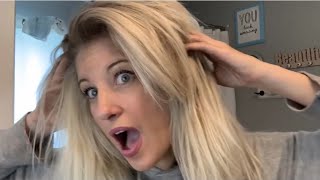 How to bleach amp tone ur hair when u have ADD 😂 Blondme bleach ice toner review tutorial DIY home [upl. by Notserc267]