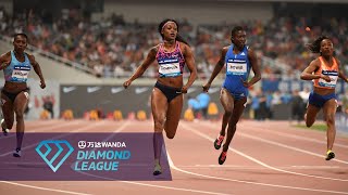 1078 SECONDS  Elaine ThompsonHerah turns on the jets in Shanghai over 100m  Wanda Diamond League [upl. by Cypro]