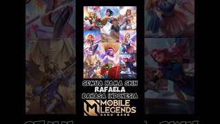 SEMUA NAMA SKIN RAFAELA amp ARTINYA shorts mobilelegends rafaela [upl. by Asirrom621]