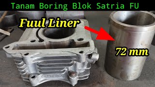 bongkar blok  head mesin satria fu  mengatasi satria fu ngebul  detail lengkap AZ [upl. by Alano259]