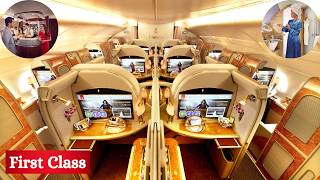 Emirates A380 First Class  Dubai to Singapore Flight  4K Full Review [upl. by Radec]