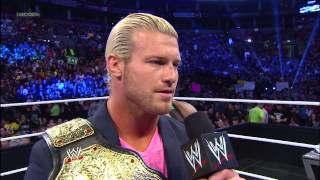 Dolph Zigggler returns to SmackDown as the new World Heavyweight Champion SmackDown April 12 2013 [upl. by Emeline]