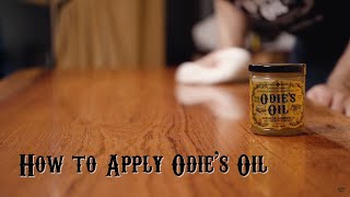 Applying Odies Universal Oil Tips and Techniques odiesoil diywood hardwaxoil [upl. by Eahcim]