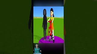 Scary Teacher 3D vs Squid Game Bicycle Wheels Saw Cutting Watermelon Level Max Challenge shorts [upl. by Eniawed]