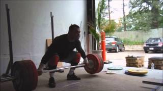 Vasiliy Polovnikov 195kg Hang Snatch [upl. by Slin]