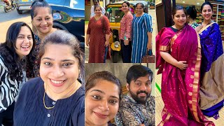 Family Trip To Kanchivaram  Saree Purchase Gini Lijo Vlog 452 [upl. by Hgierb]