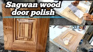 Naturial teak wood polish how to polish wooden doors [upl. by Va888]